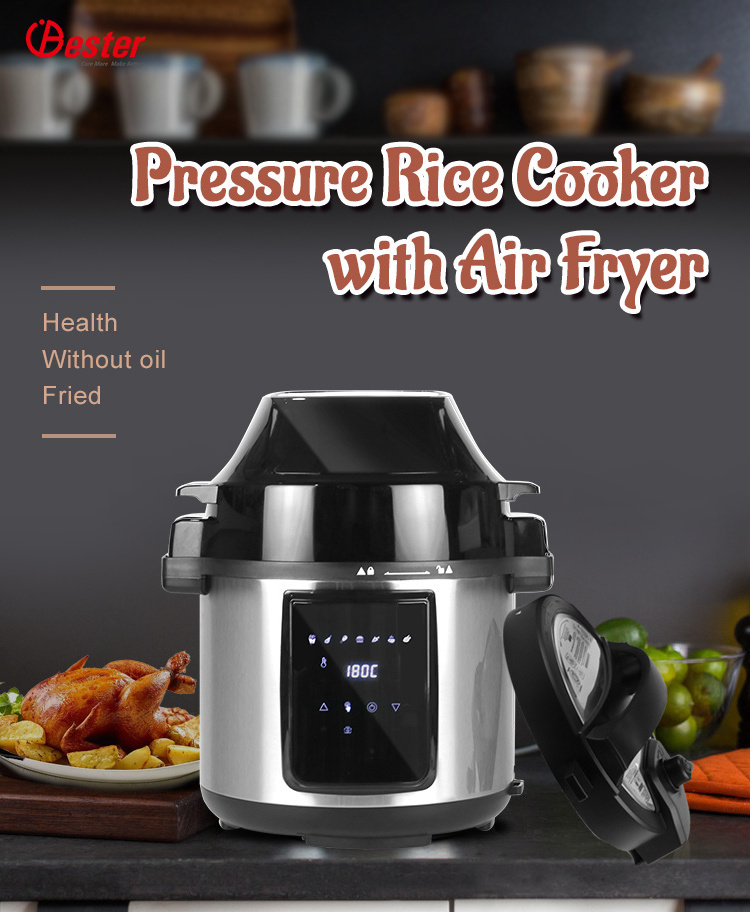 2 in 1 Multipurpose air fryer electric pressure rice cooker