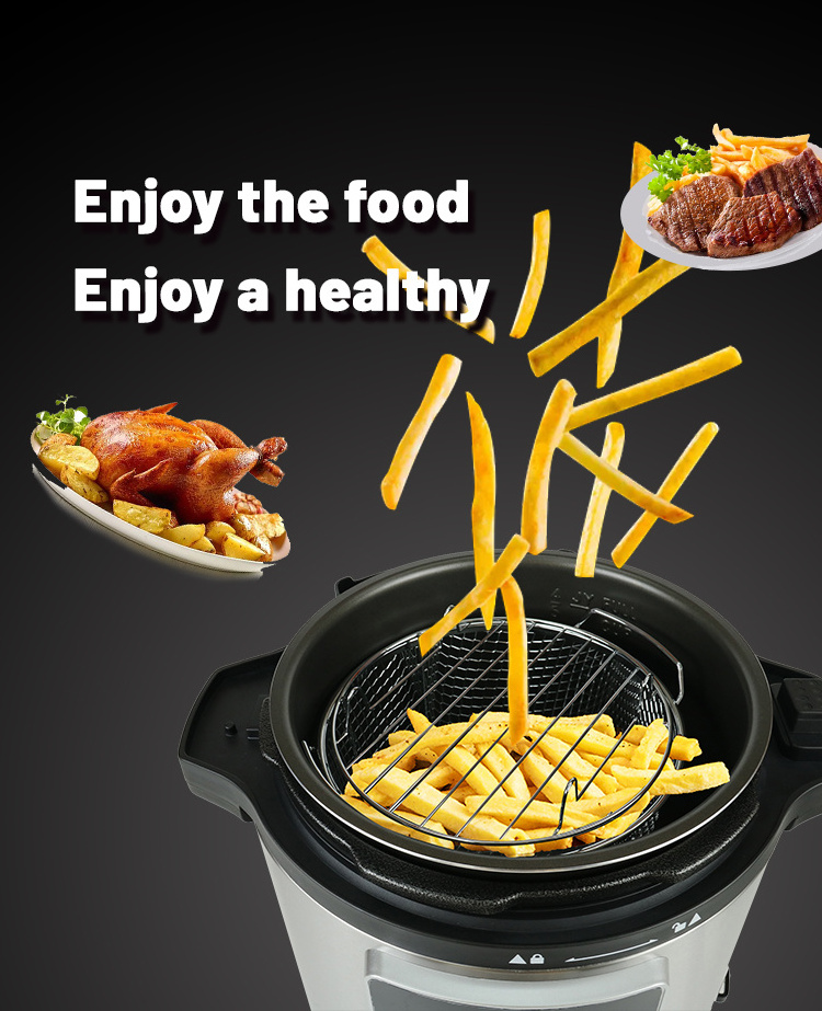 2 in 1 Multipurpose air fryer electric pressure rice cooker