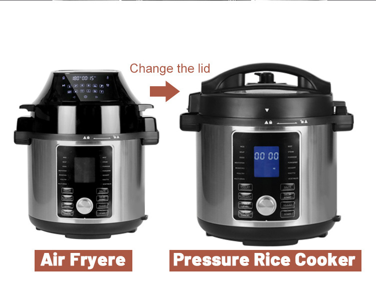 2 in 1 electrical digital air fryer pressure cooker