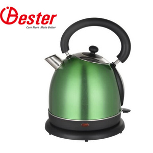 1.5 L tea kettle  color painting green stainless steel water electric kettle