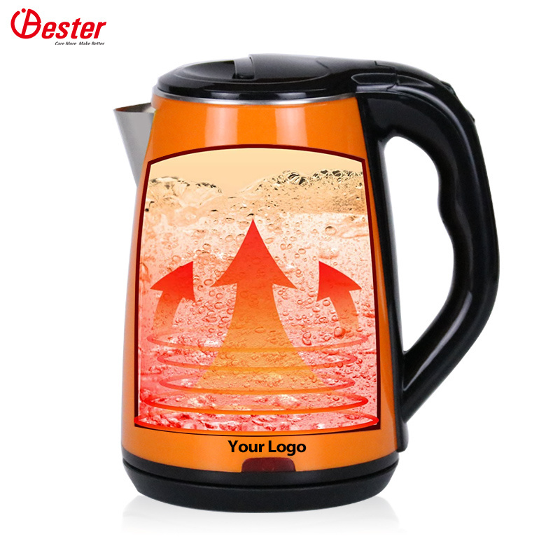 1.8l Jacketed Water tea Kettle Cool Touch Electric Keep Warm Double Wall Jug Kettle