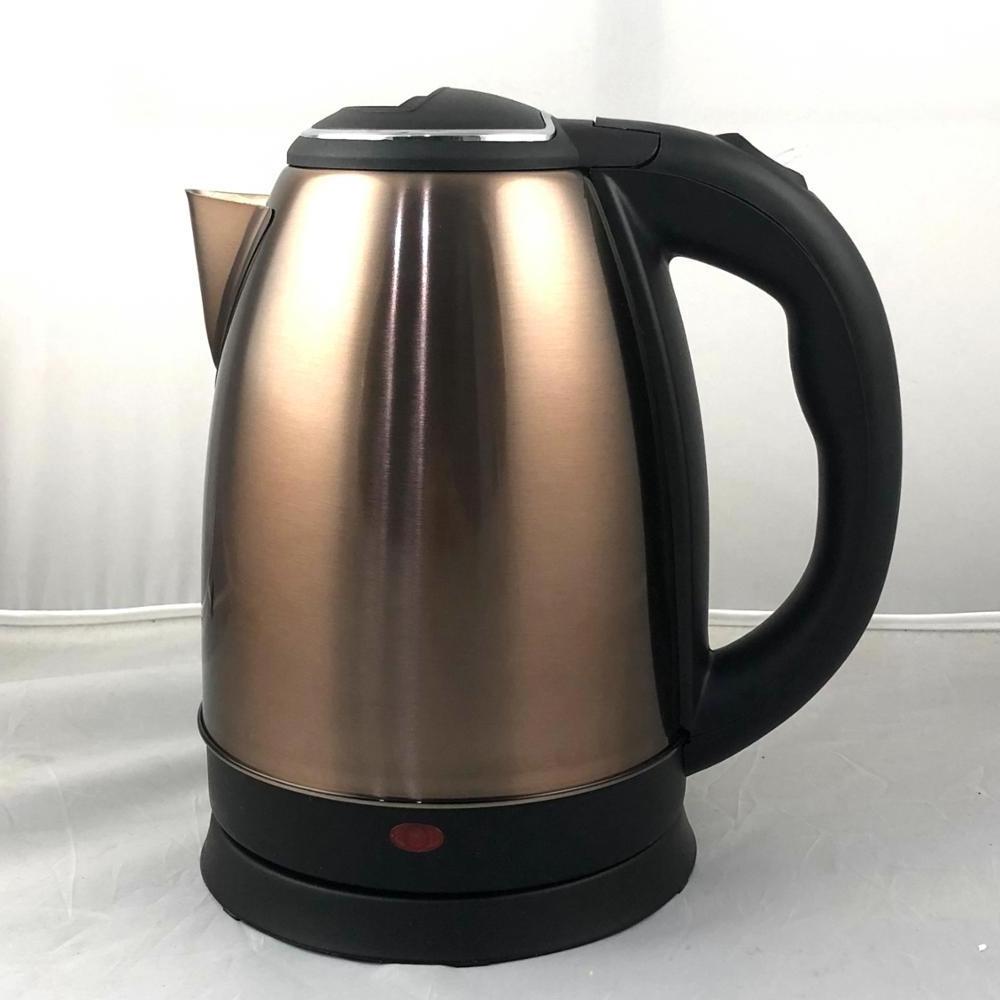 1.8 liter Brown coating Stainless steel hot water electric kettle