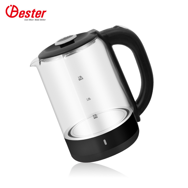 1.8l Glass Electric Jug Kettle Tea Pot High Temperature Body Glass Kettles