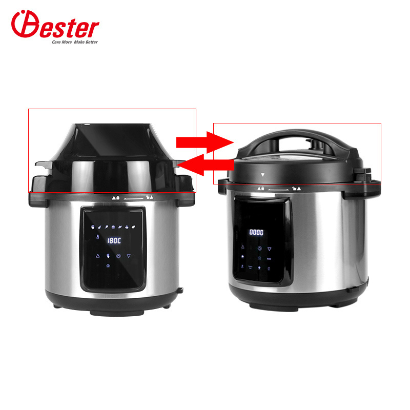 2 in 1 electrical digital air fryer pressure cooker