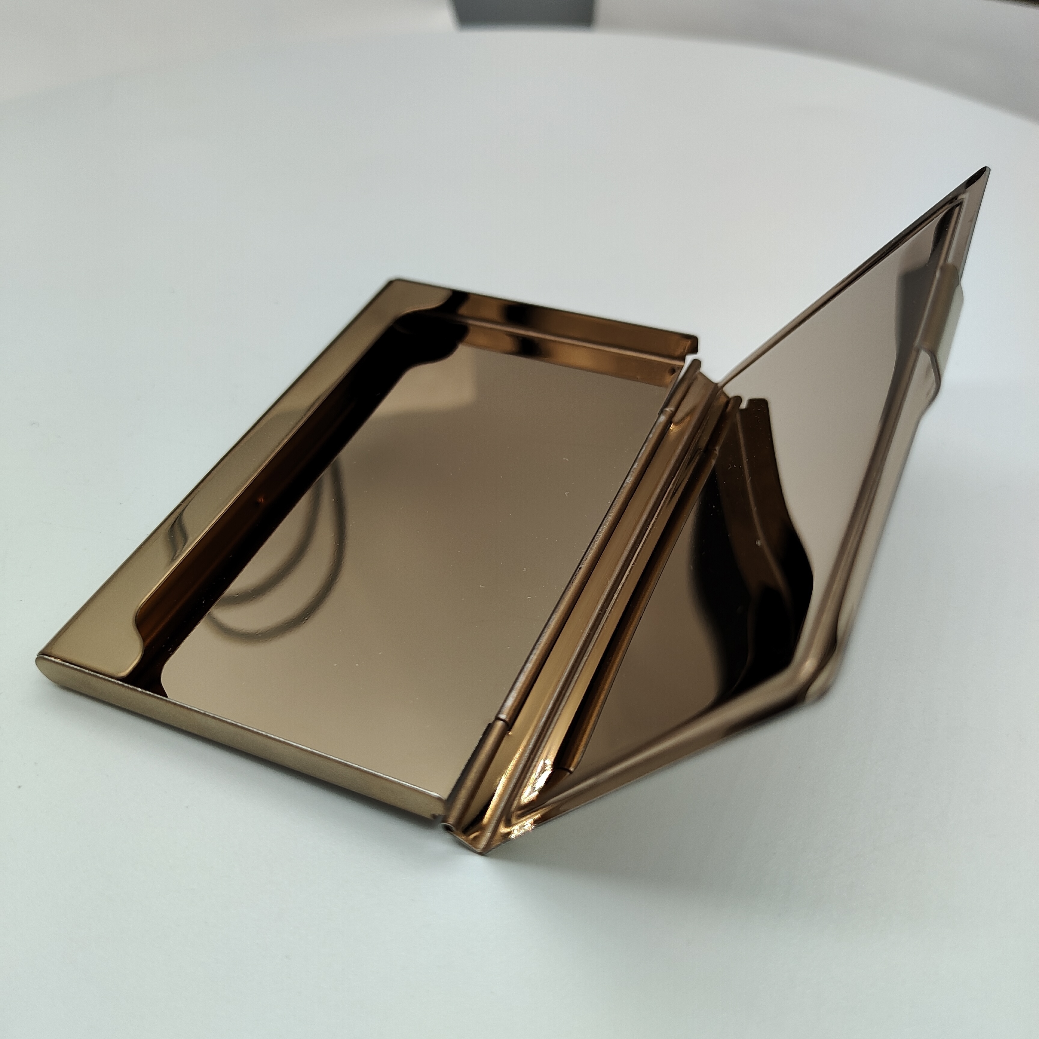 OEM Custom Metal Business Card Case NFC Golden Stainless Steel Aluminum Alloy Card Holder