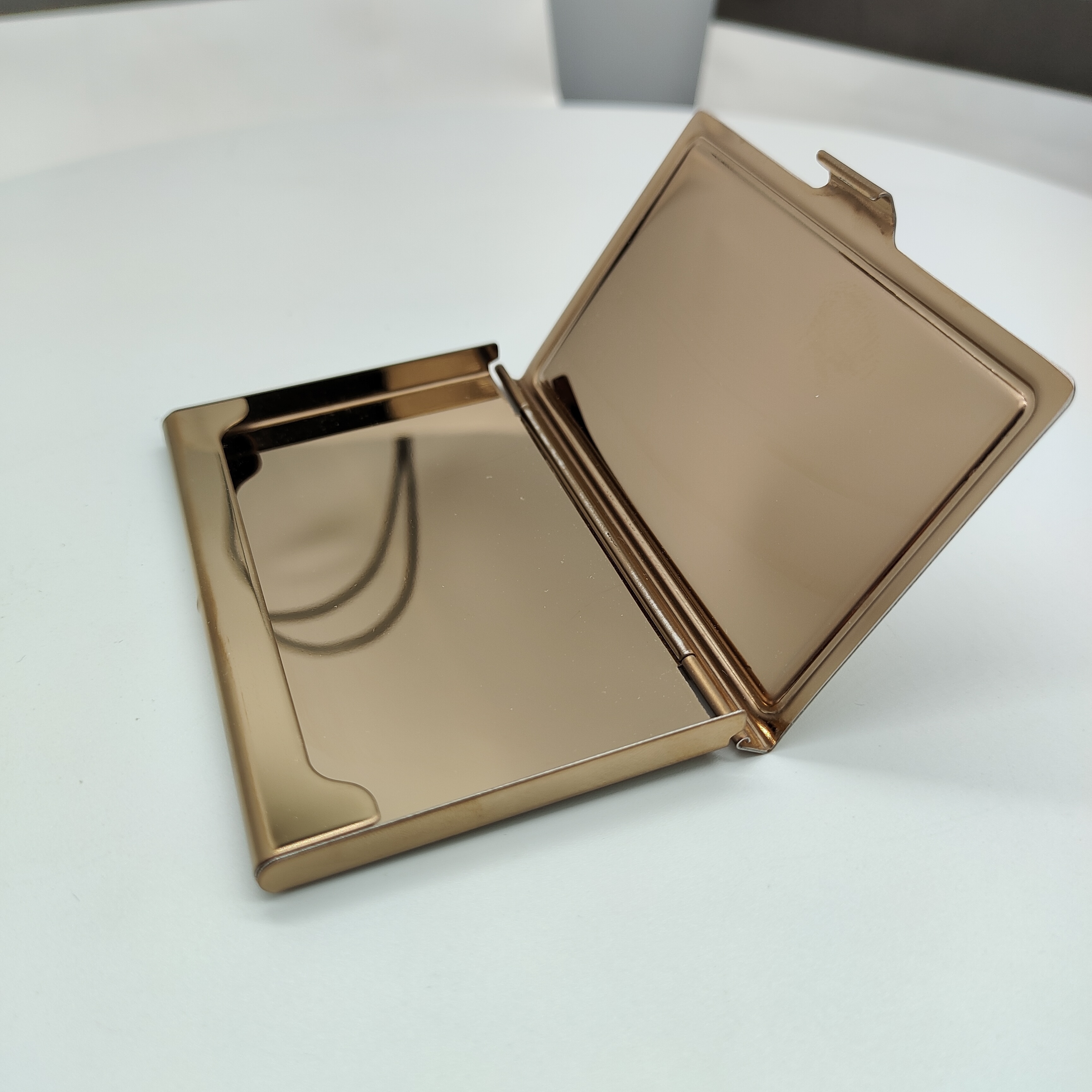 OEM Custom Metal Business Card Case NFC Golden Stainless Steel Aluminum Alloy Card Holder