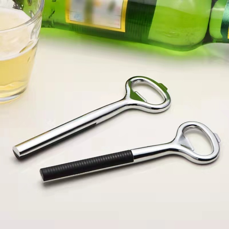 Beer Bar Accessories Heavy Duty Stainless Steel Flat Beer Bottle Openers For Kitchen