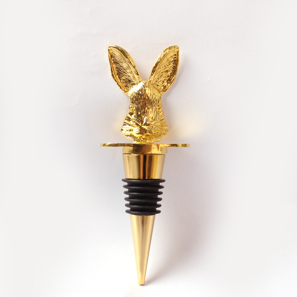 Party Decoration Fresh-keeping Red Wine Champagne Stopper Rabbit Shape Wine Stopper