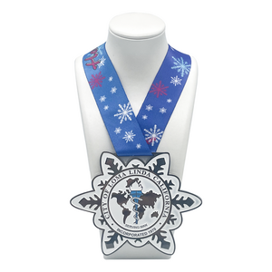 Professional Medal Manufacturer 2022 New Design Snowflake Shape Big Sports Competition Metal Medal