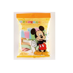 casual wholesale snacks Chalk head character shape sweet delicious candy fudge marshmallow