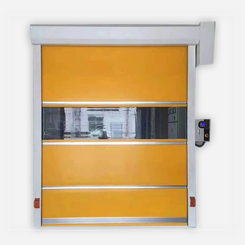 Factory automatic high speed pvc roll up shutter doors High Speed Self Repairing Door Autorecovery Zipper Fast exterior Doors