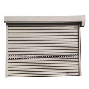 Remote control aluminum alloy rolling shutter door for outdoor shopping mall