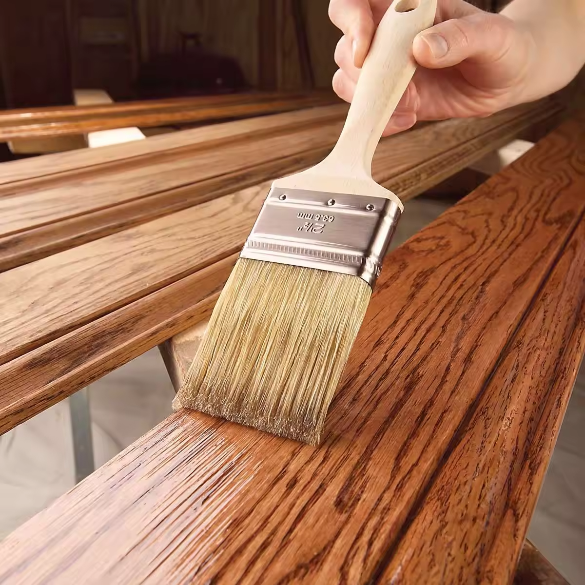 Easy maintenance environmentally friendly wood wax oil smoked chemical reactive hard wax oil finish Furniture Wood Paint