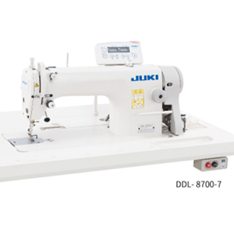 JU KI DDL-8700-7 Industrial Lockstitch Sewing Machine with table and stand