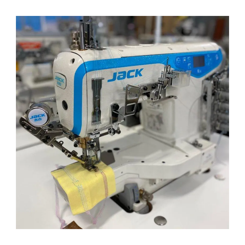 Jack K5 SecondHand 3 Needle Cylinder Arm Interlock Sewing Machine Direct Drive Motor High Speed Turning Machine K5E Price