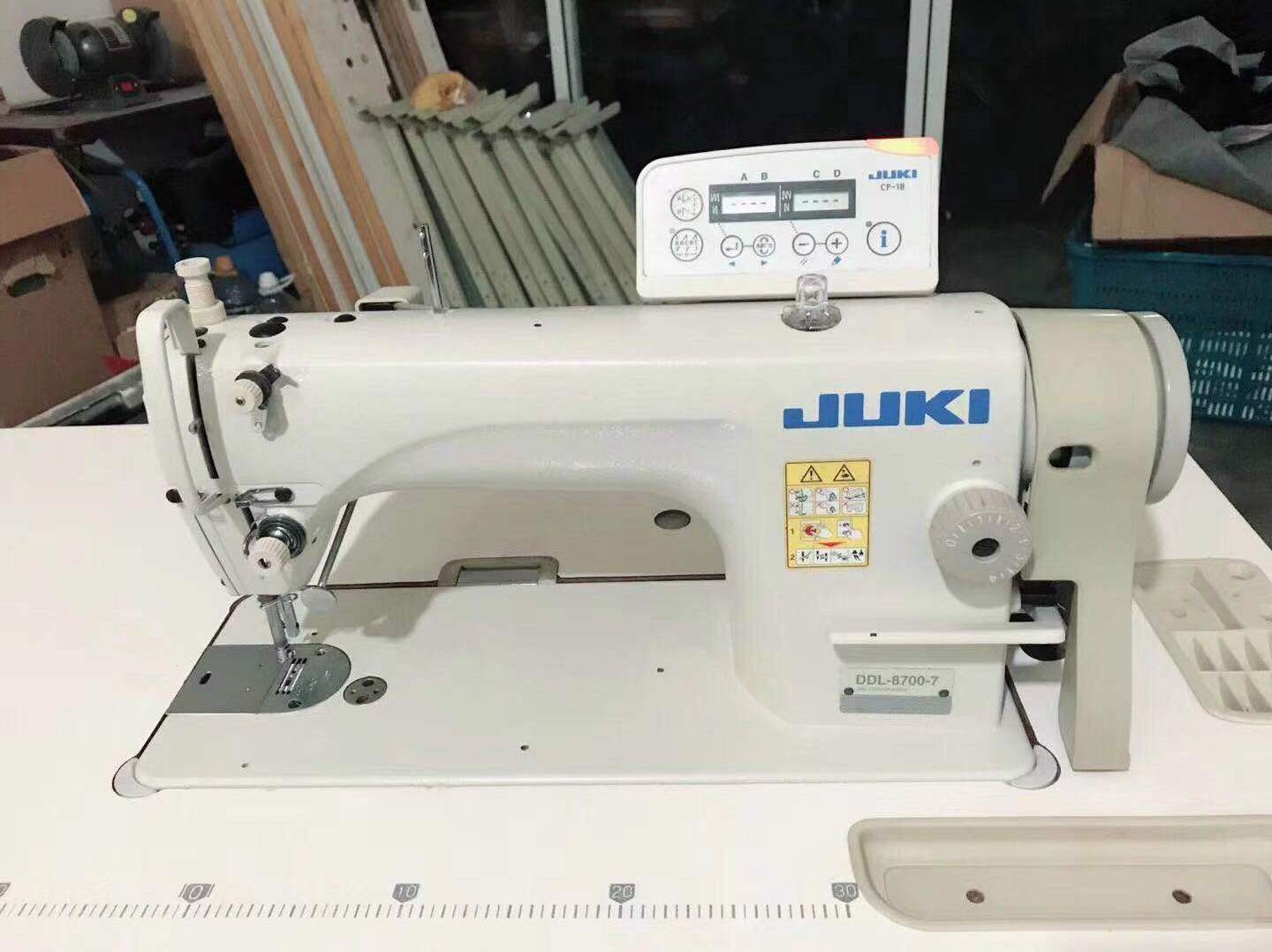 JU KI DDL-8700-7 Industrial Lockstitch Sewing Machine with table and stand