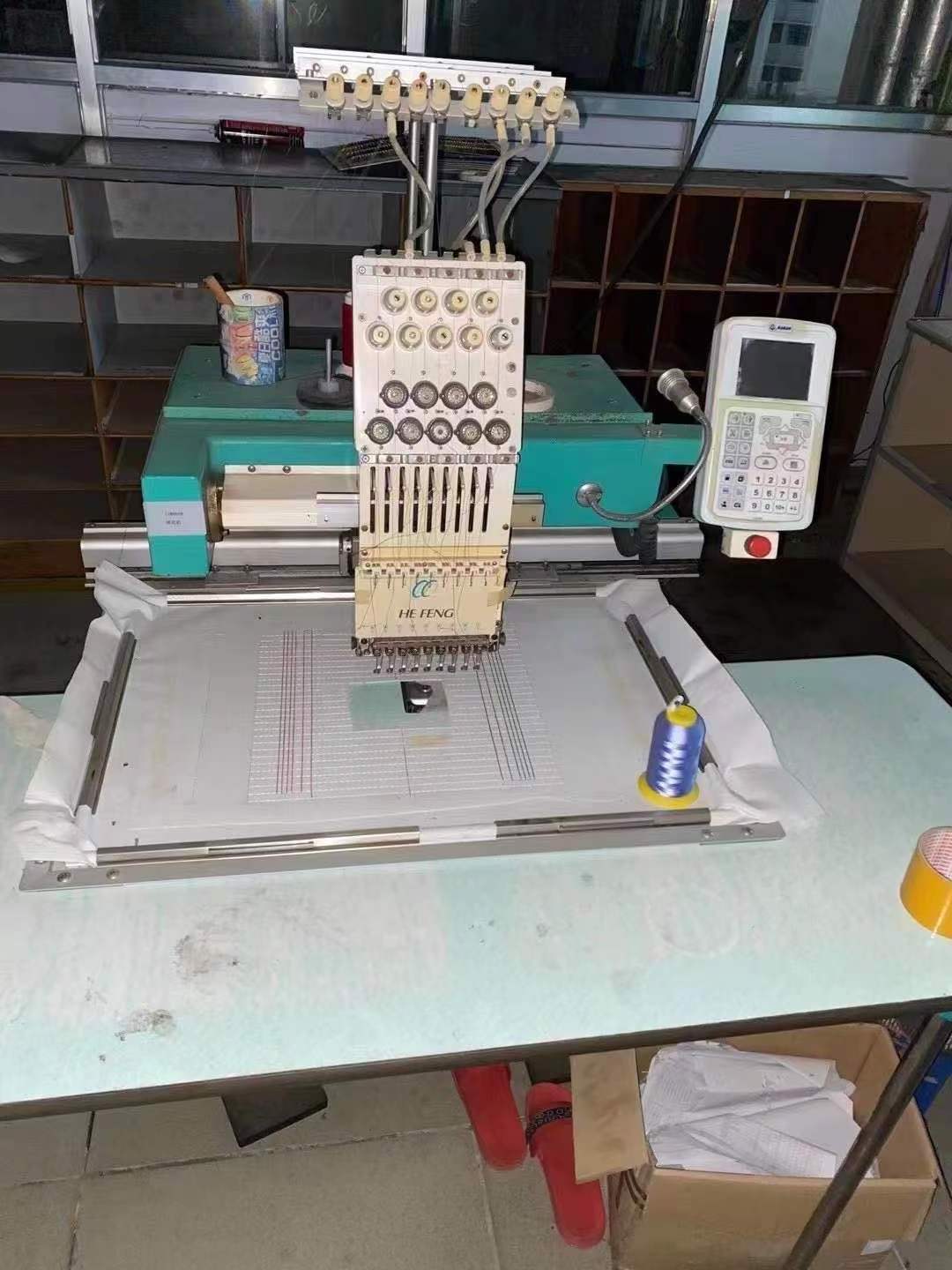 Computerized Single Two Heads Embroidery Machine for Hoodie T-shirts Hats Logo Jeans