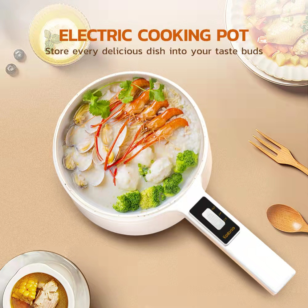 Kadonio Electric Cooking Pot Multifunctional Small Appliances Kitchen All In One Steamer Mini Hot Pot