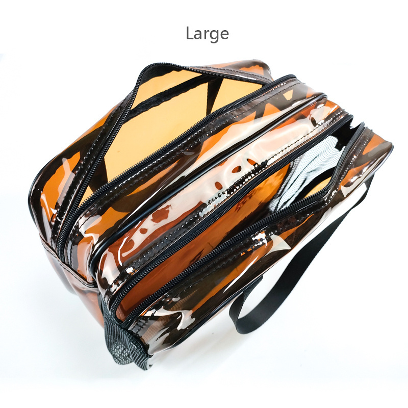 Custom PVC Toiletry Pouch Bag Shockproof Cosmetic Pouch Makeup Case Transparent Zipper Makeup Bag Case