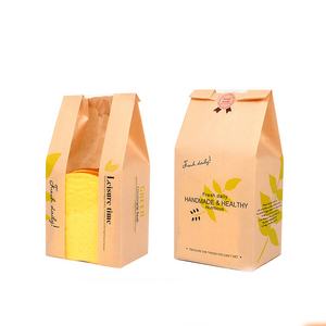 Food Snack Bag Bakery Wax Grease Oil Proofblackccoffee Bagstoast Paper Kraft Paper1kg 500g 250gag Bread Packaging Bosheng Accept