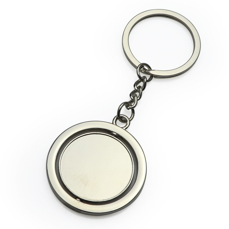 Customised Logo Branded Souvenirs Gift Metal Key Chain Blank Or Enamel Spinning Keyring Custom Keychain