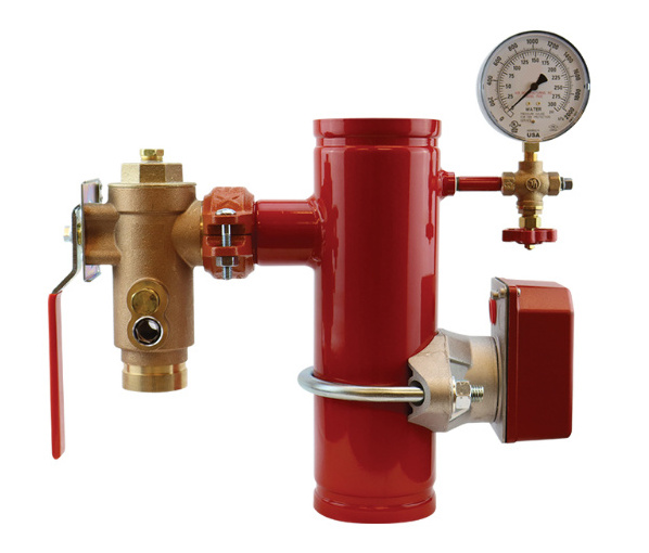 Fire sprinkler wet pipe system Riser Manifold