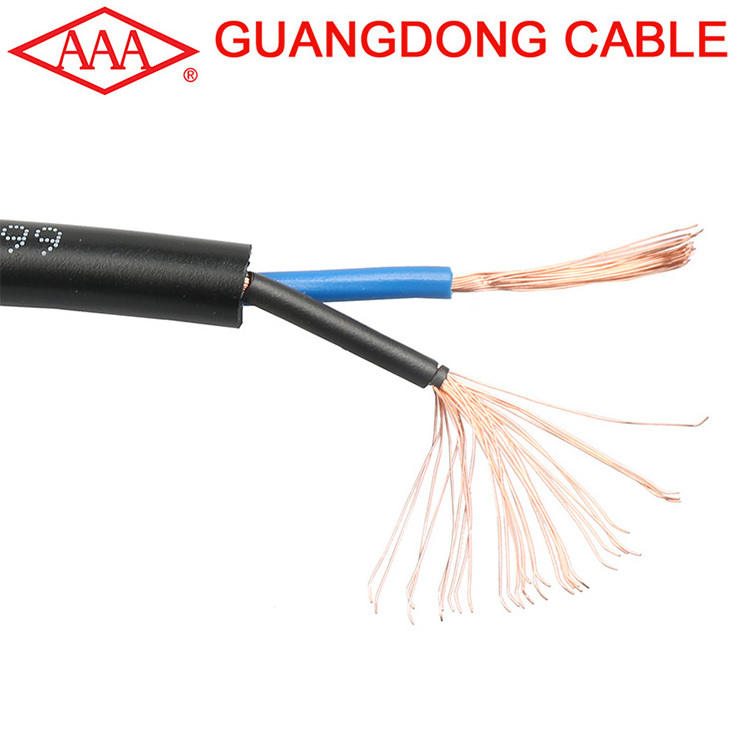 Electrical house wiring RVV 3X2.5mm2 power cable 2 core 3 core pvc inxulated electrical cables price flexible wire