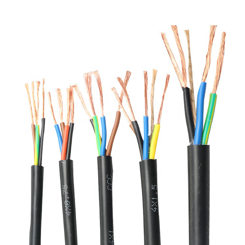 Electrical house wiring RVV 3X2.5mm2 power cable 2 core 3 core pvc inxulated electrical cables price flexible wire