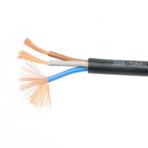 Electrical house wiring RVV 3X2.5mm2 power cable 2 core 3 core pvc inxulated electrical cables price flexible wire