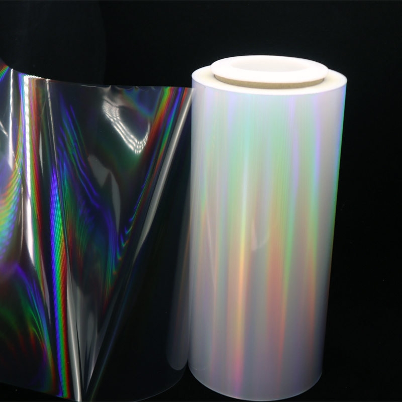 High Quantity Different Pattern PET BOPP Holographic Metallized Transparent Lamination Film for Paper Board