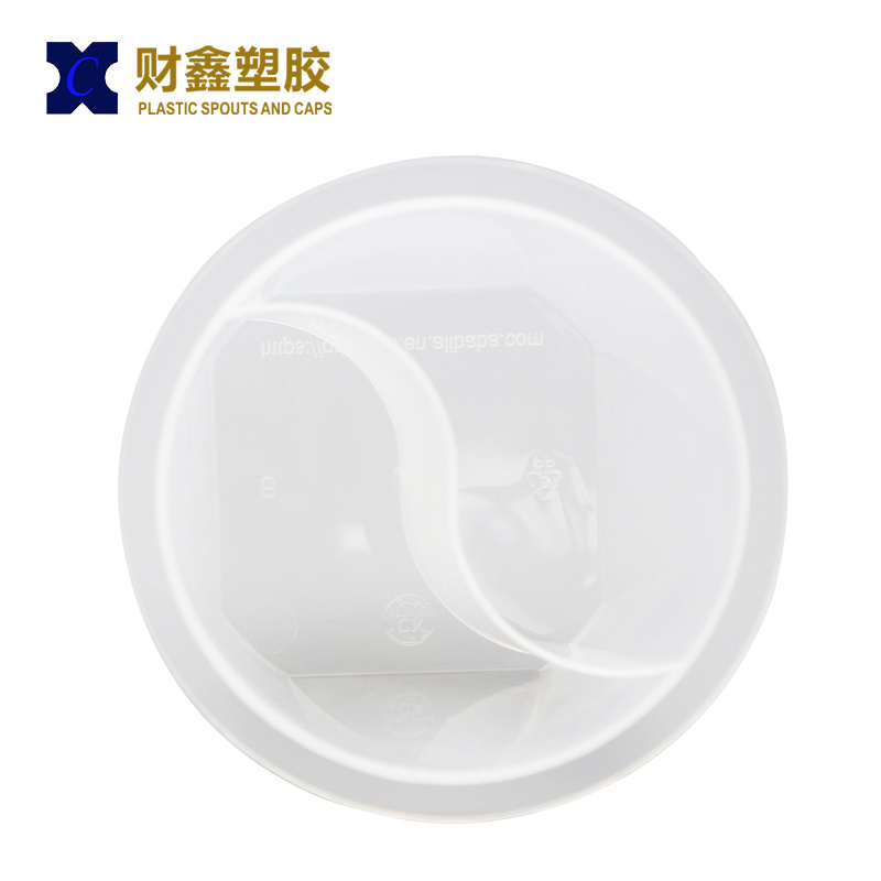 2 compartment Disposable Chili Sauce Cups Takeaway PP material Injection Process Dipping Seasoning Containers with lid