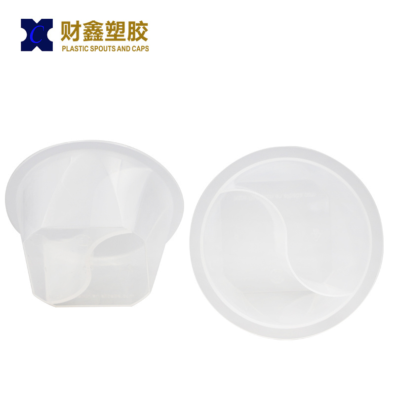 2 compartment Disposable Chili Sauce Cups Takeaway PP material Injection Process Dipping Seasoning Containers with lid