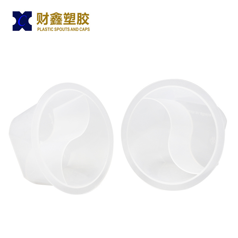 2 compartment Disposable Chili Sauce Cups Takeaway PP material Injection Process Dipping Seasoning Containers with lid