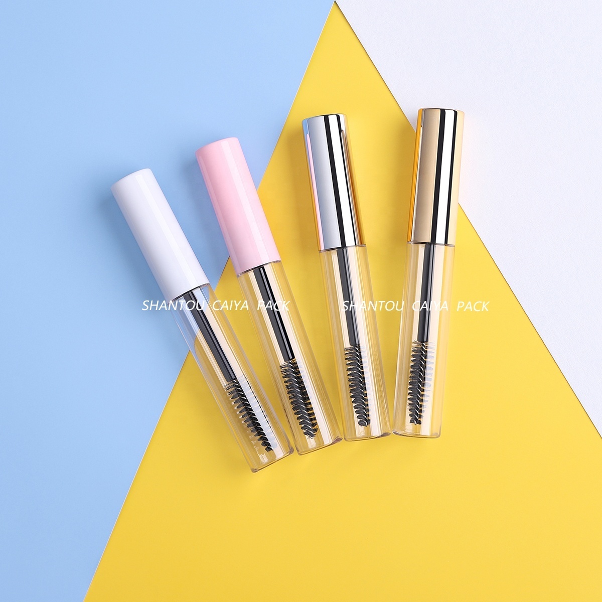 10ml Gold Pink Empty Cosmetic Packaging Eyelash Increasing Fluid Tube Eyebrow Mascara Tube Plastic Eyelash Growth Serum Bottle