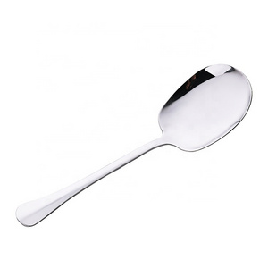 High Quality 410 Slotted Service Spoons Set Stainless Steel Large Serving Spoon