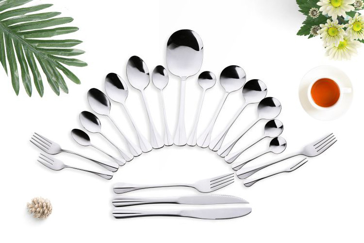 High Quality 410 Slotted Service Spoons Set Stainless Steel Large Serving Spoon