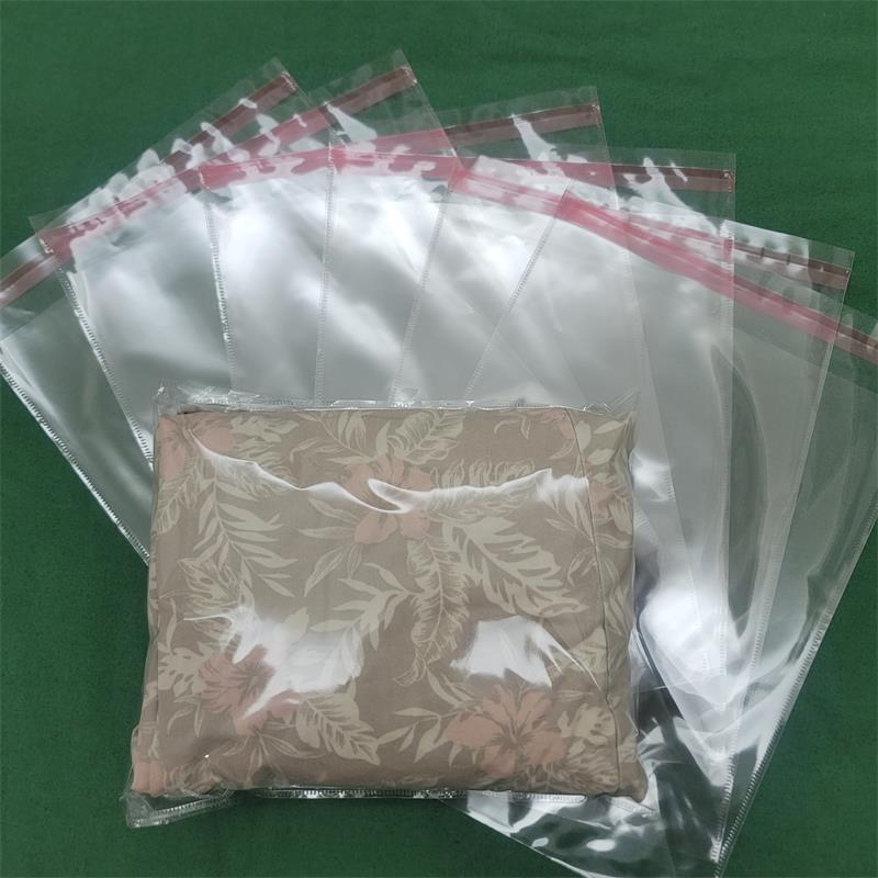 Transparent polypropylene self adhesive sealing plastic opp bag /opp bag packing/self adhesive cellophane bags for clothing