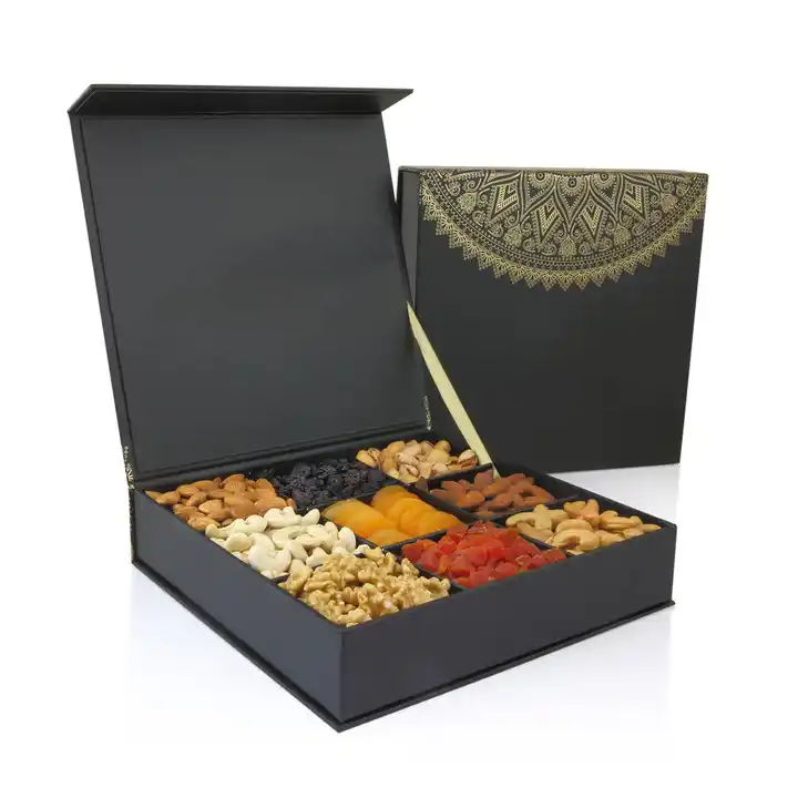 Customized Luxury Snacks Box for Hazelnut Walnut Kernels Cashew Dry Fruits Nuts