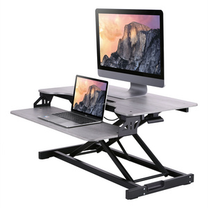 500mm Tall Standing Desk Height Adjustable Workstation with Removal Keyboard Tray