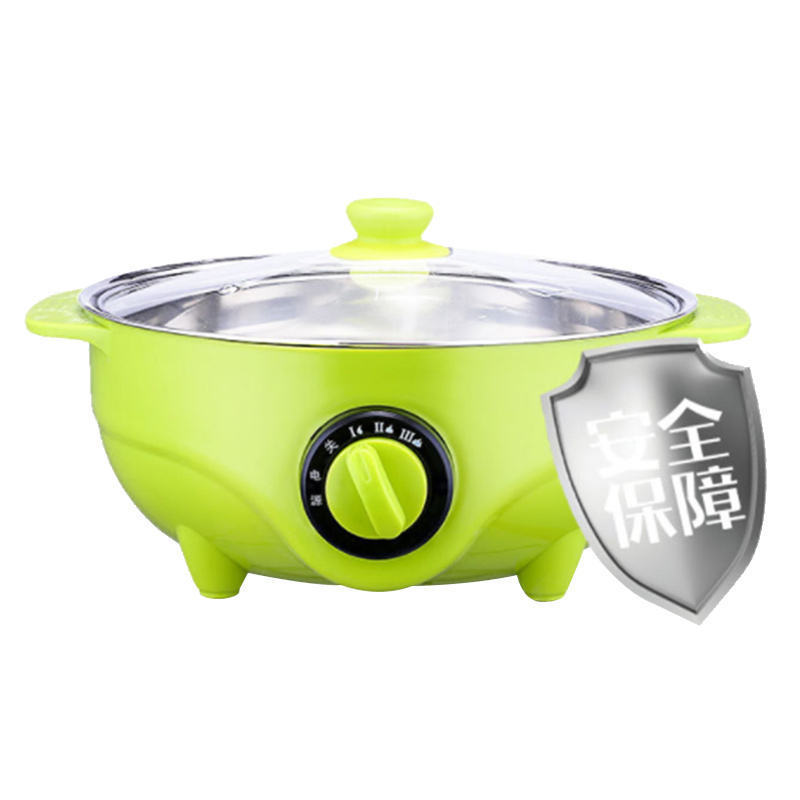 Household Portable Multifunction Plastic Handle 304 Stainless Steel Electric Caldron