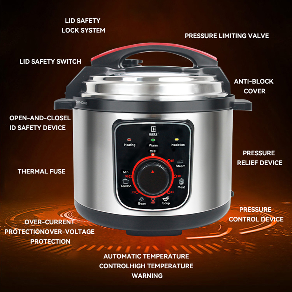 High quality beautiful programmed rotary knob control multifunctional instants pot duo 7-in-1 electric pressure cooker