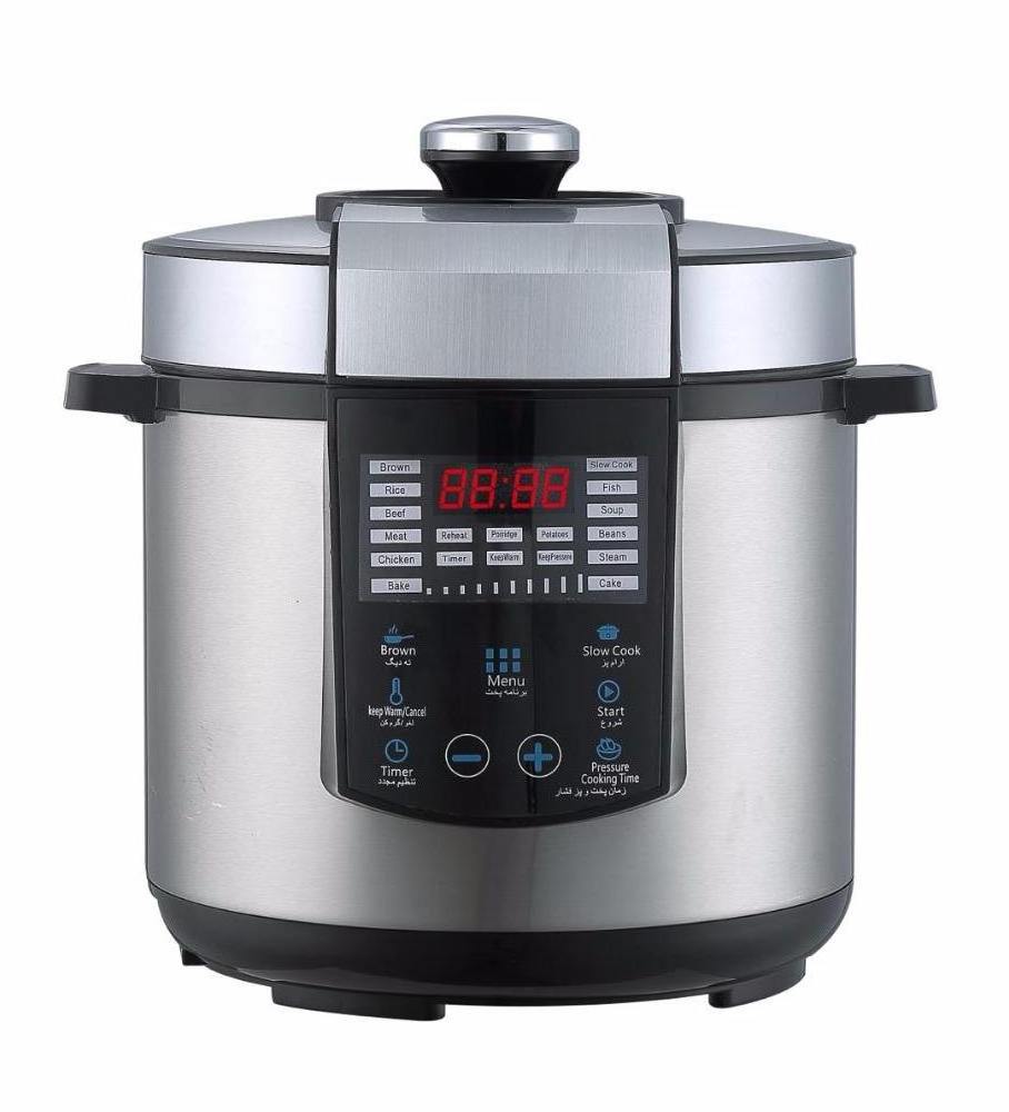 Intelligent Multi Function Sensor Control Electric Pressure Cooker Stainless Steel Free Spare Parts 110v-240v