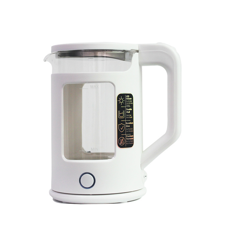 Home Appliances 1.7L Speed-Boil Water Kettle LED indicator Electric Glass Tea Kettle