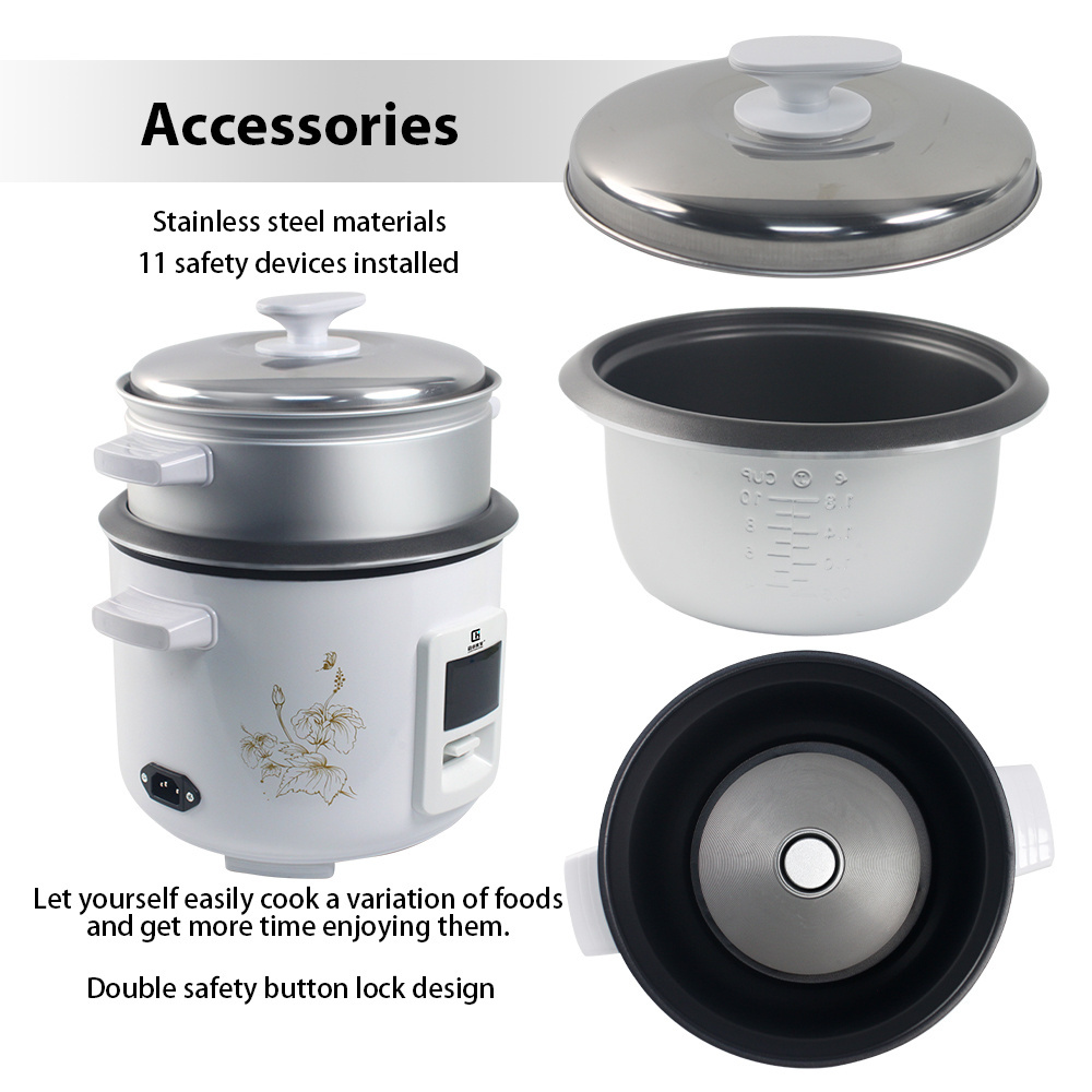 Automatic Cooking Aluminum Inner Pot with Non-Stick Coated Electric Straight Rice Cooker