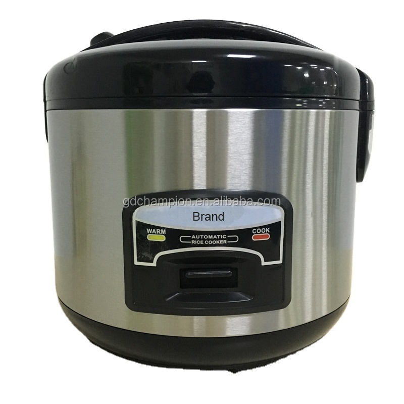 1.8L stainless steel housing xishi rice cooker with big steam outlet