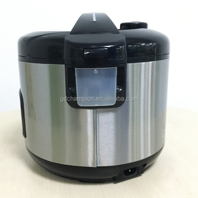 1.8L stainless steel housing xishi rice cooker with big steam outlet