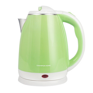 Double wall kettle double layers electric kettle 304 stainless steel PP plastic housing OEM factory price Rapid heating