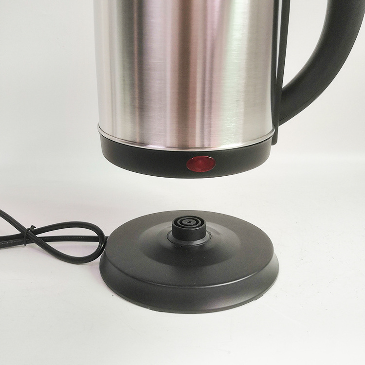 High Quality Instant Heat Kettle Spout Stainless Steel Silvery Double Sensor 1.8l 304ss Cordless Electric Kettle 1500W,1500 1.8