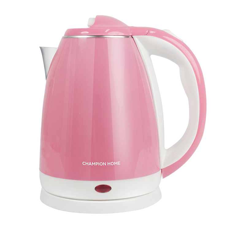 Double wall kettle double layers electric kettle 304 stainless steel PP plastic housing OEM factory price Rapid heating