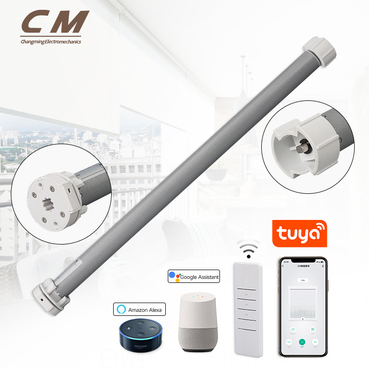 Hot Sale 25mm Tuya Wifi Zigbee Automatic Curtain Motor  Smart Blind Zebra Lithium Battery Motorized Roller Blinds Motor